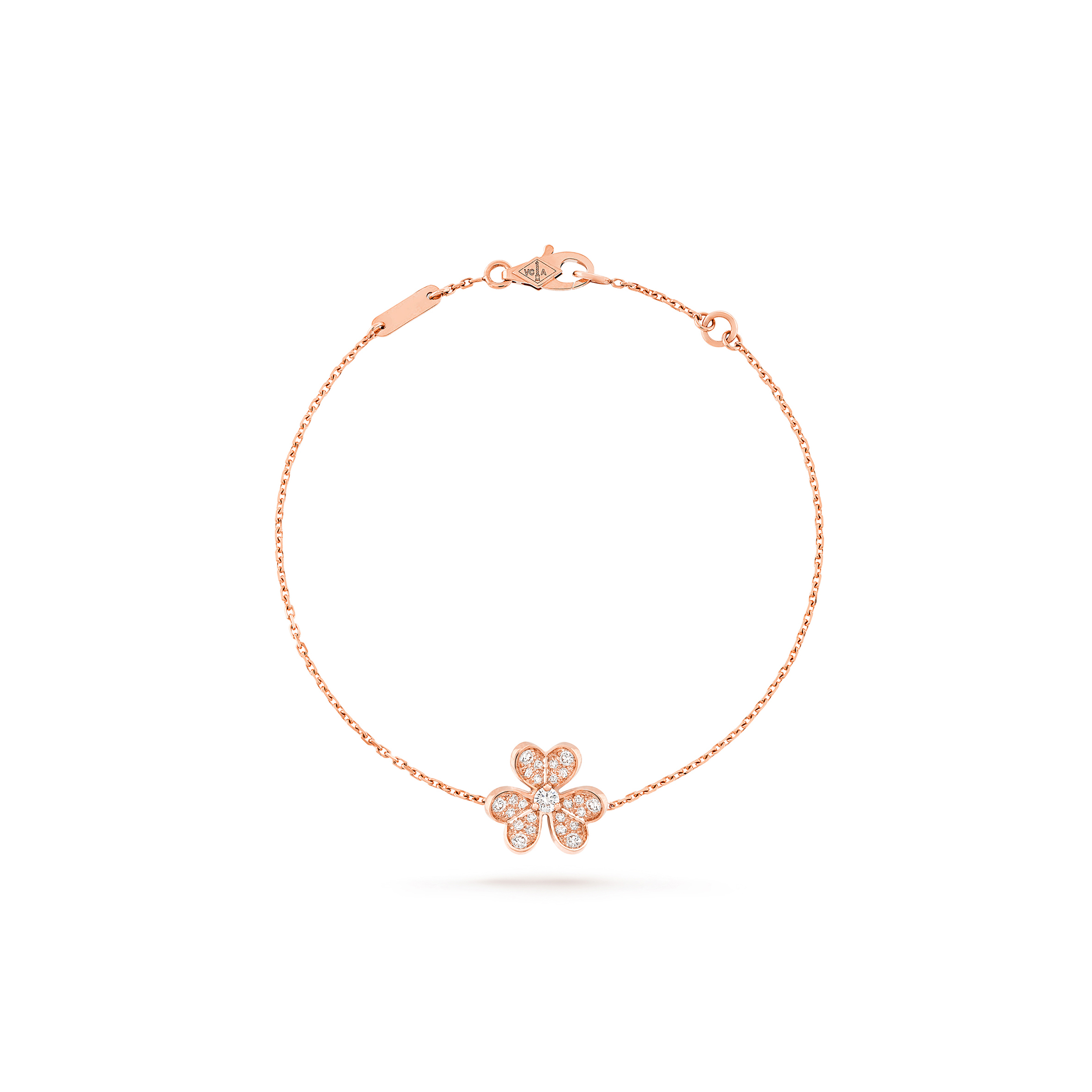 VAN CLEEF ARPELS FRIVOLE BRACELET, MINI MODEL - ROSE GOLD, DIAMOND VCARP7RD00 VAN CLEEF ARPELS FRIVOLE BRACELET, MINI MODEL - ROSE GOLD, DIAMOND VCARP7RD00